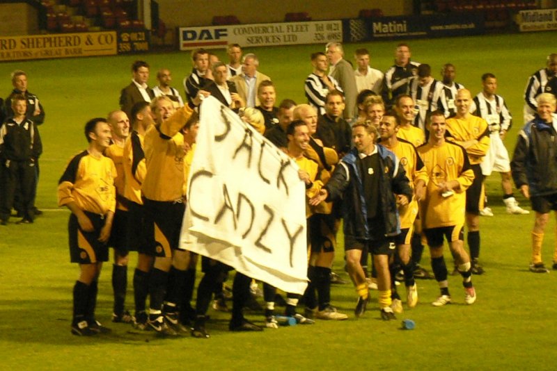 Image from League Cup victory at Bescot Stadium